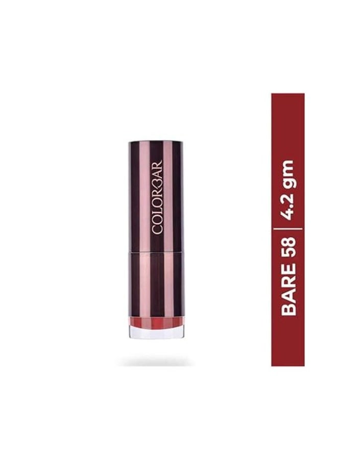 Colorbar Velvet Matte Lipstick, Bare, 4.2g | Creamy matte finish | High Pigmented Formula | Lasts upto 5 Hours | Smudgeproof - Image 3